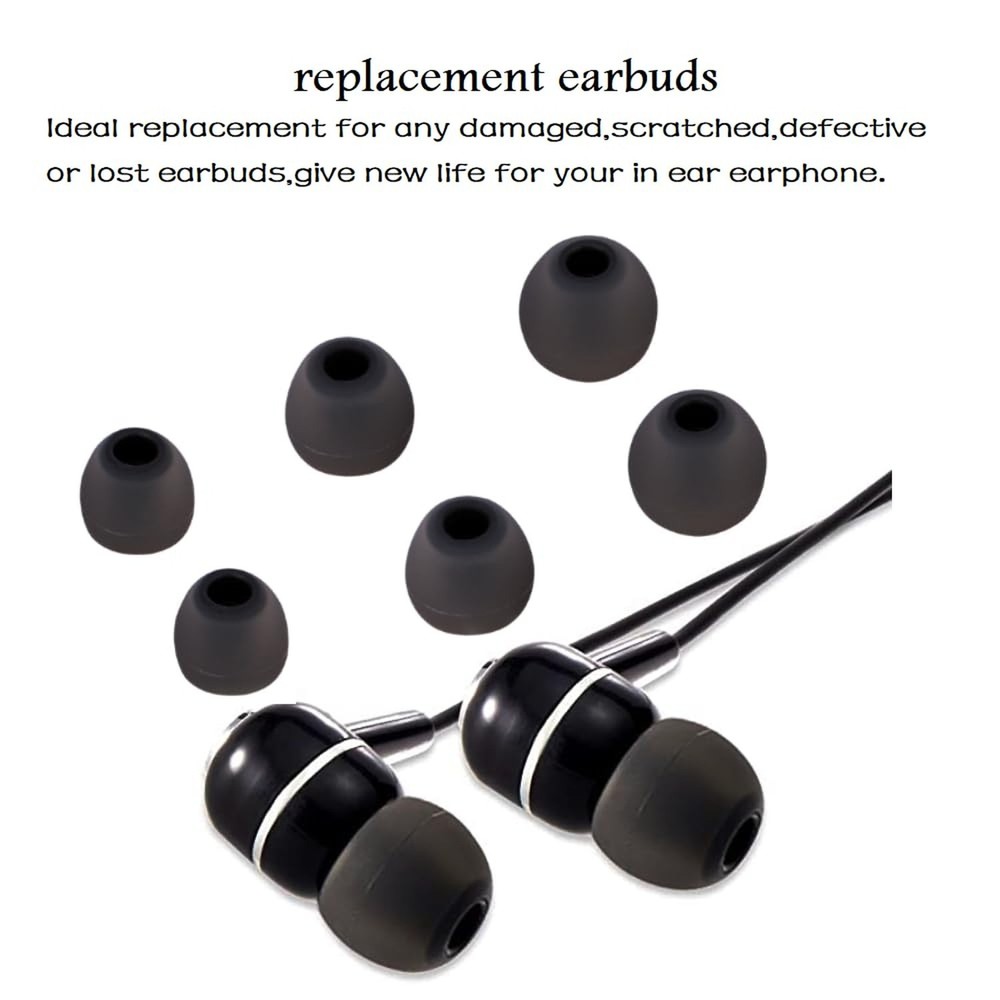 Earbud Tips Replacement Earbud Tips Ear Bud Replacement Pieces Silicone Soft ...