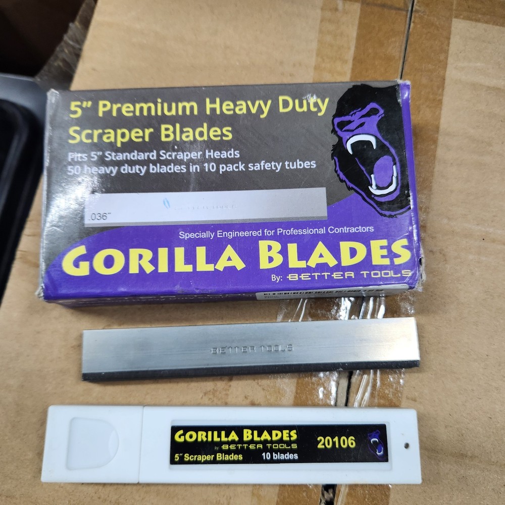 Better Tools Gorilla blades 5" premium heavy duty scraper blades