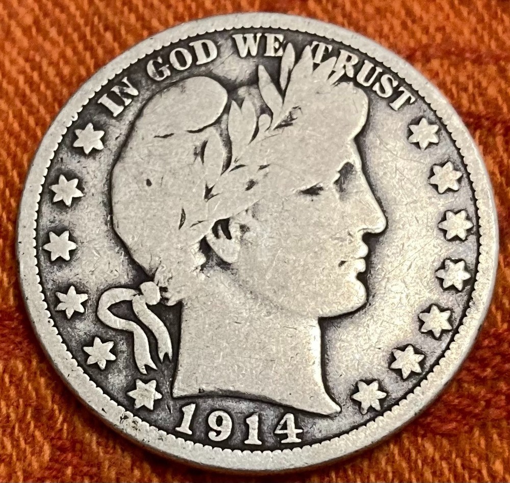 1914 Barber Half Dollar VG