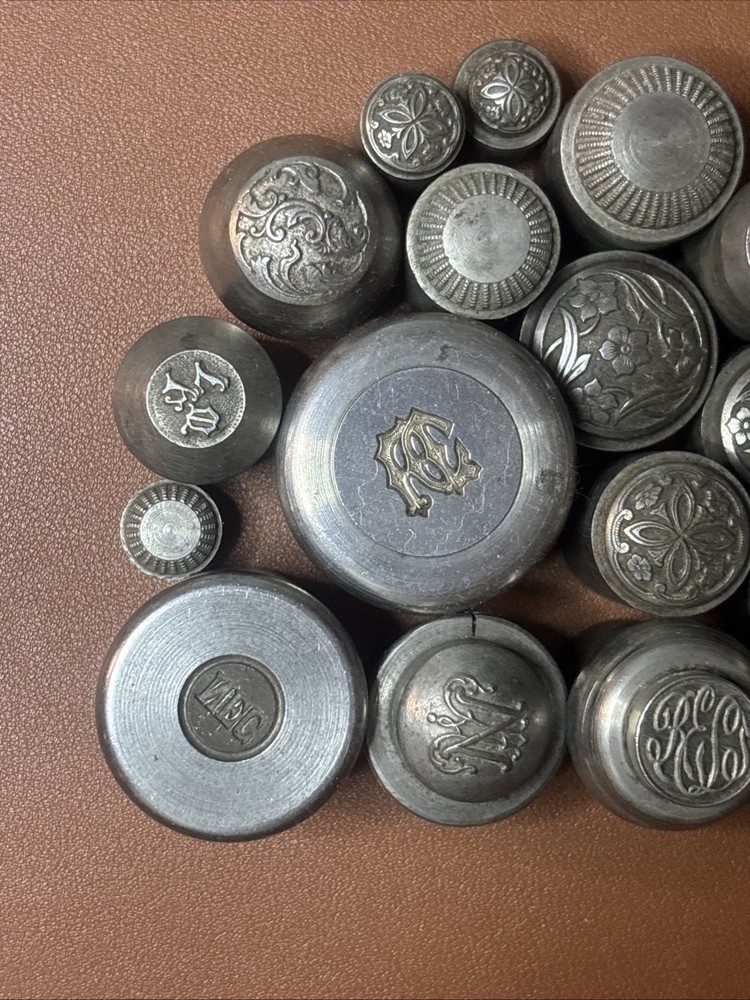 Vintage 1920s Glass Button Molds
