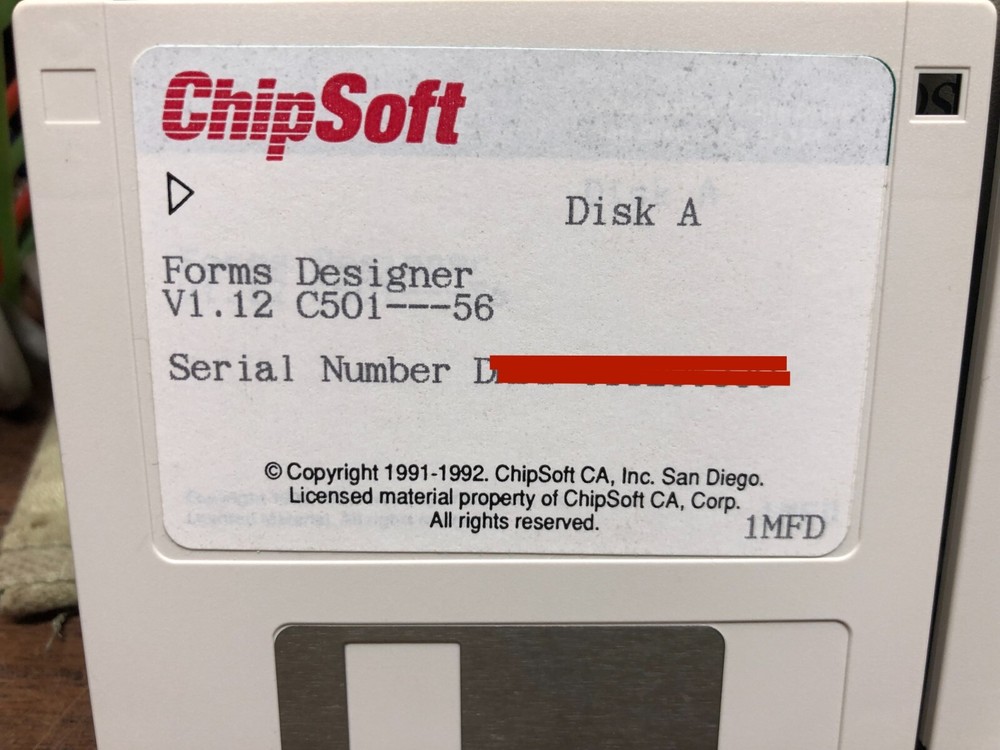 ChipSoft for Macintosh Software 3-1/2" disks - vintage Mac software