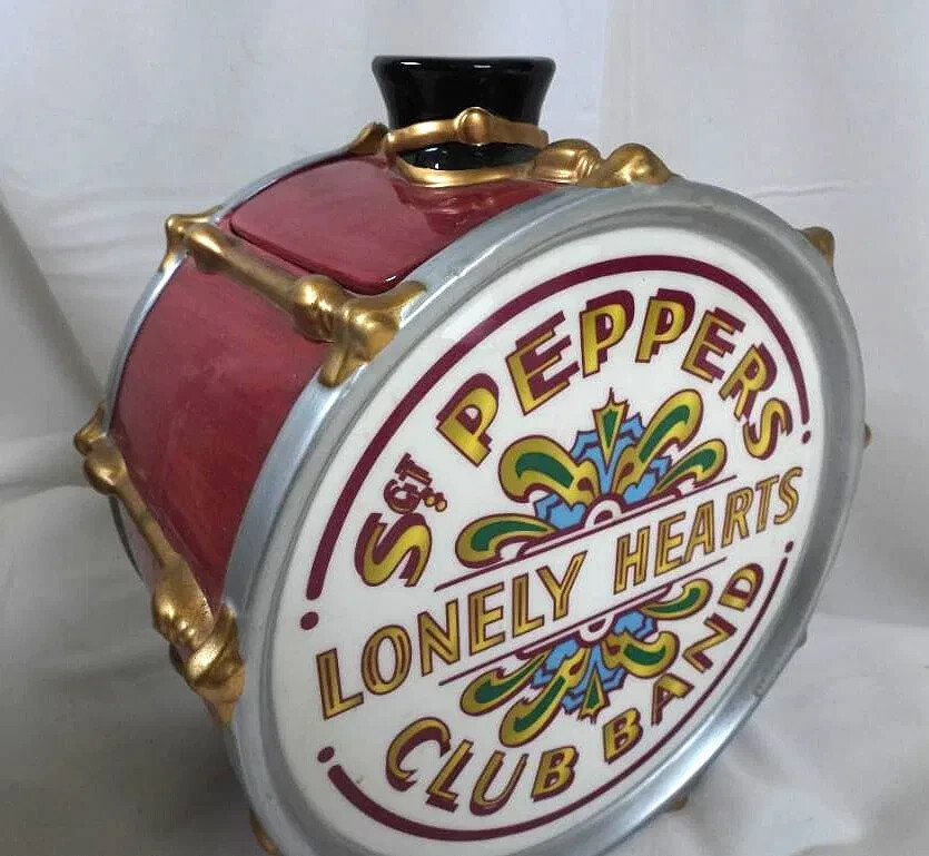 SGT. PEPPER'S DRUM Ceramic Cookie Jar by VANDOR, Hand-numbered.