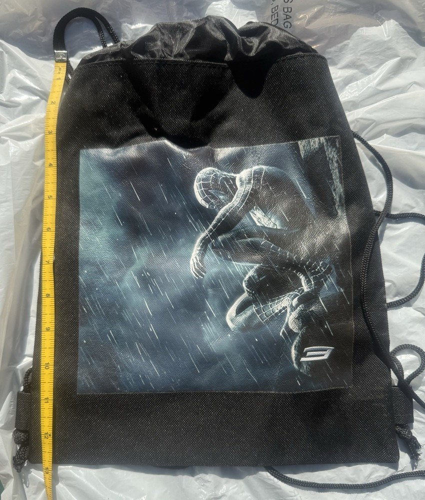 Spider Man Backpack, Canvas Spider Man, small, black