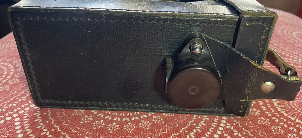 Antique Pathe Leather battery Case RARE