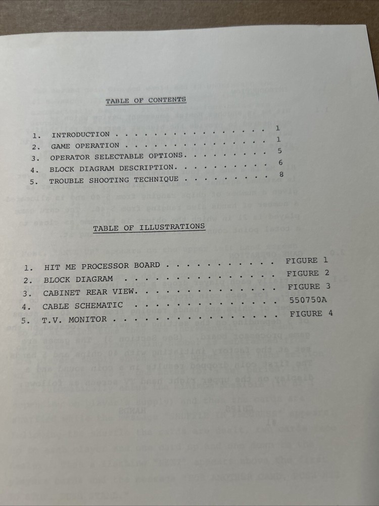 Original RmTEK Hit Me arcade Video game manual