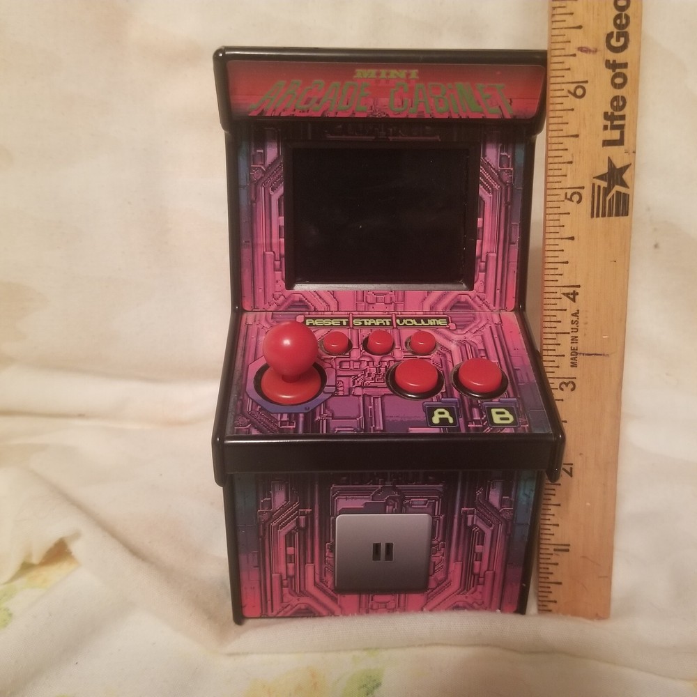 80s Arcade Game Console, 6" tall, numerous games