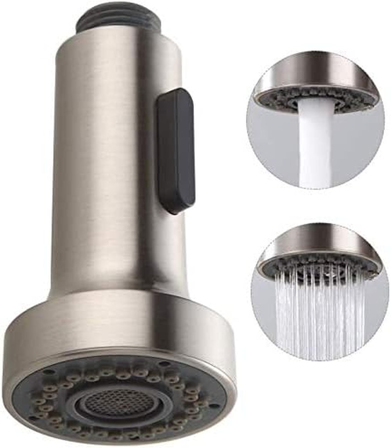 Pull down Faucet Replacement, 2 Functions Sprayer Head, G 1/2 Pull Out Spray Hea