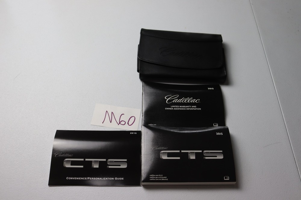 2015 Cadillac CTS Owners Manual Standard, Luxury, Performance Set With Case