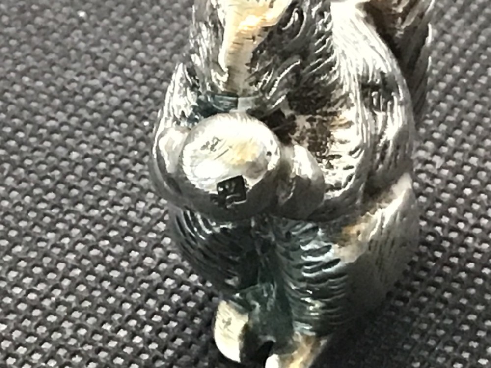 solid silver Squirrel figurine 57grams