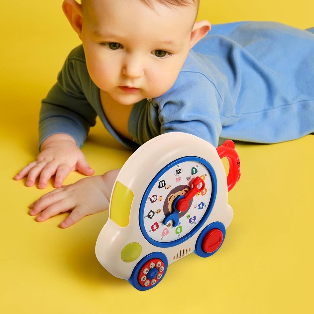 🚨 NEW - Learning Machine Clock Interactive Educational Multiple Cognition Toy