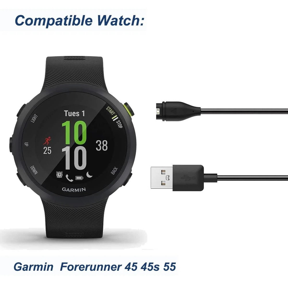 Charger for Garmin Forerunner 55/Forerunner 45, Replacement Charging Cable for G