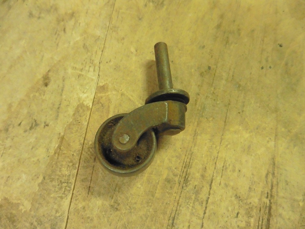 Vintage steel caster roller swivel