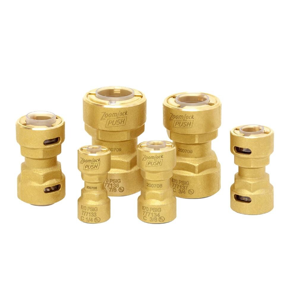 NEW ZoomLock PUSH Removable Fitting in MANY SIZES