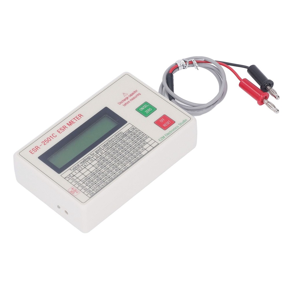 Handheld Capacitor Tester High Accuracy Smart Shutdown Function ABS