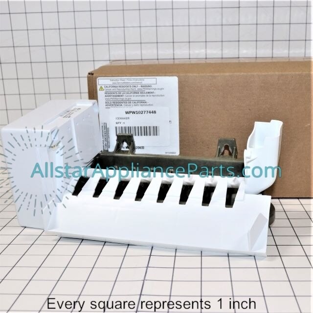 Whirlpool Refrigerator Ice Maker Assembly WPW10277448