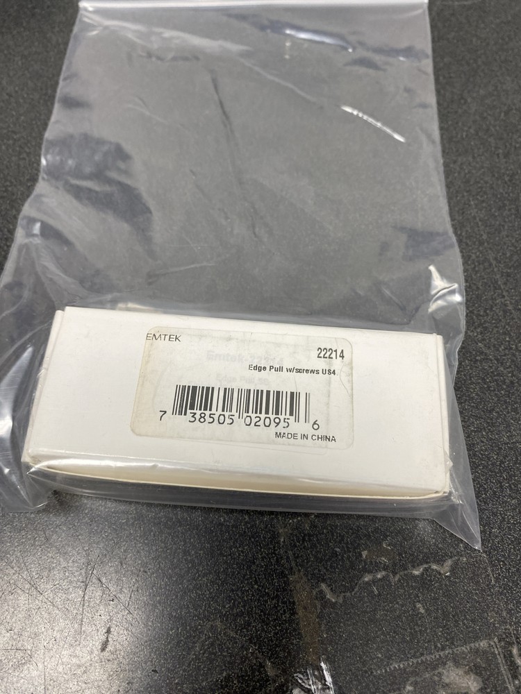 Emtek 2221US4 Solid Brass Edge Pull for Sliding Doors, Satin Brass