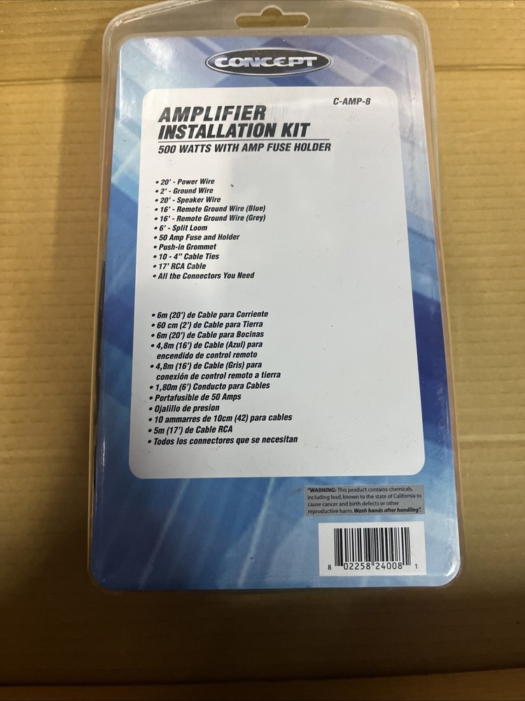 Concept 8g amplifier installation kit - lower shelf