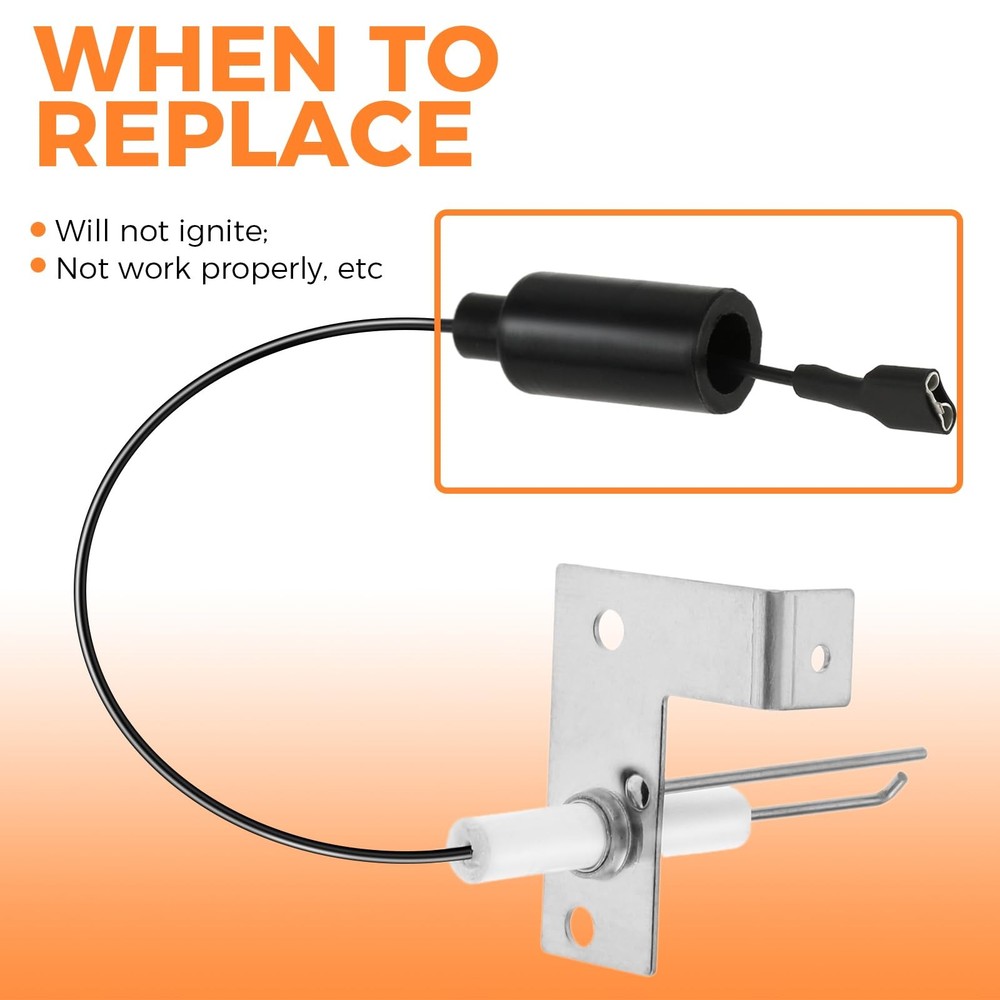 93868 RV Water Heater Igniter Replacement, Spark and Sensor Electrode, 2-Pron...