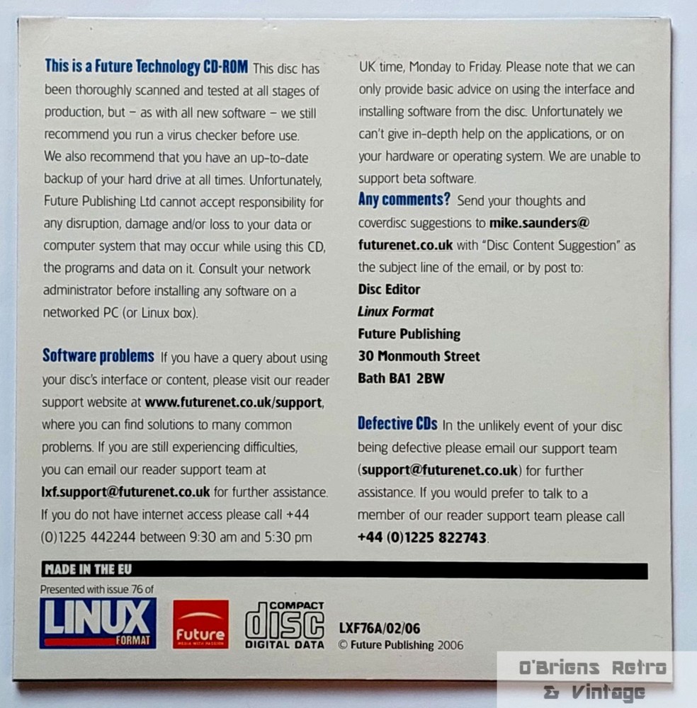 dynebolic Live CD + Eternal Lands MMORPG – Linux Format Issue 76 – 2006