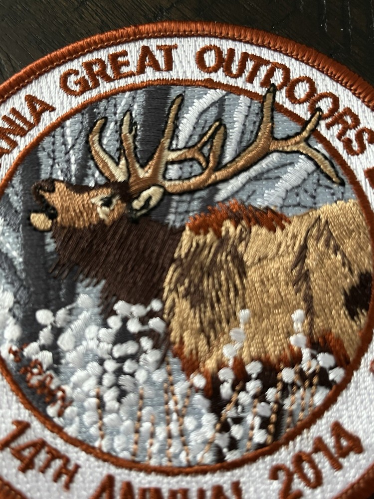 2014 PENNSYLVANIA GREAT OUTDOORS ELK EXPO PATCH 4" DIAMETER