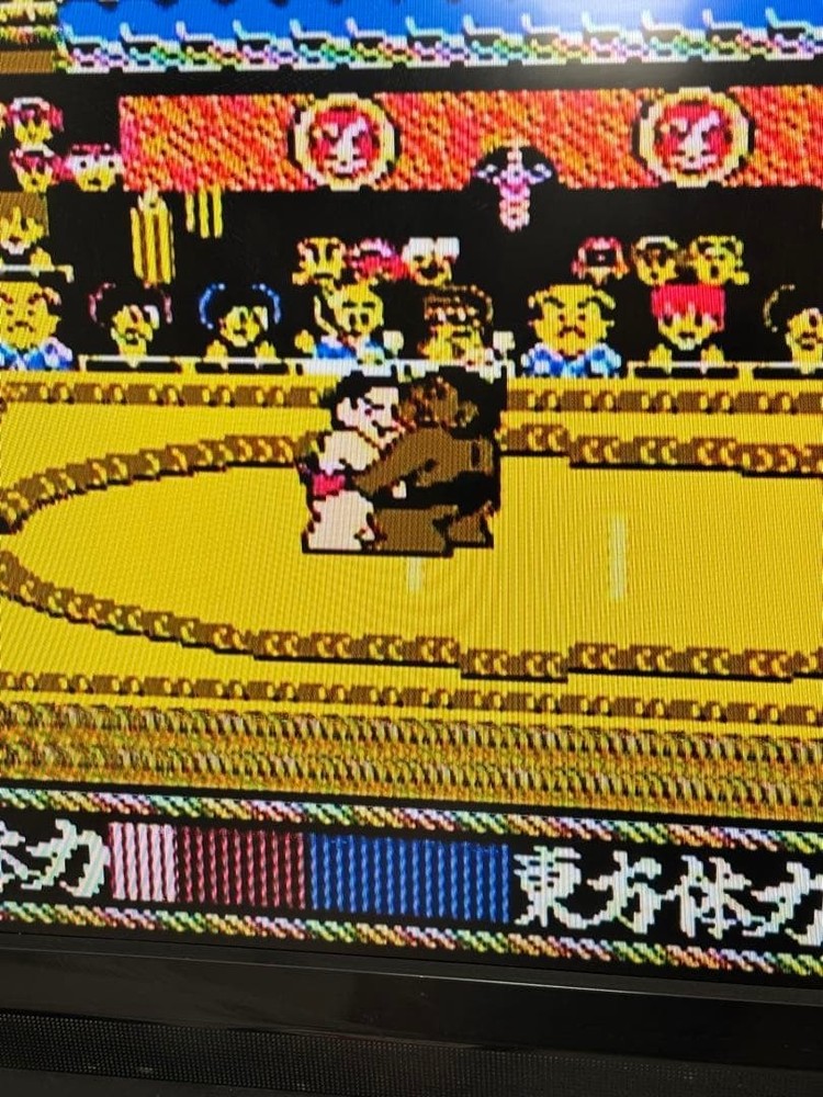 Tsuppari Sumo Famicom software with boot confirmed box
