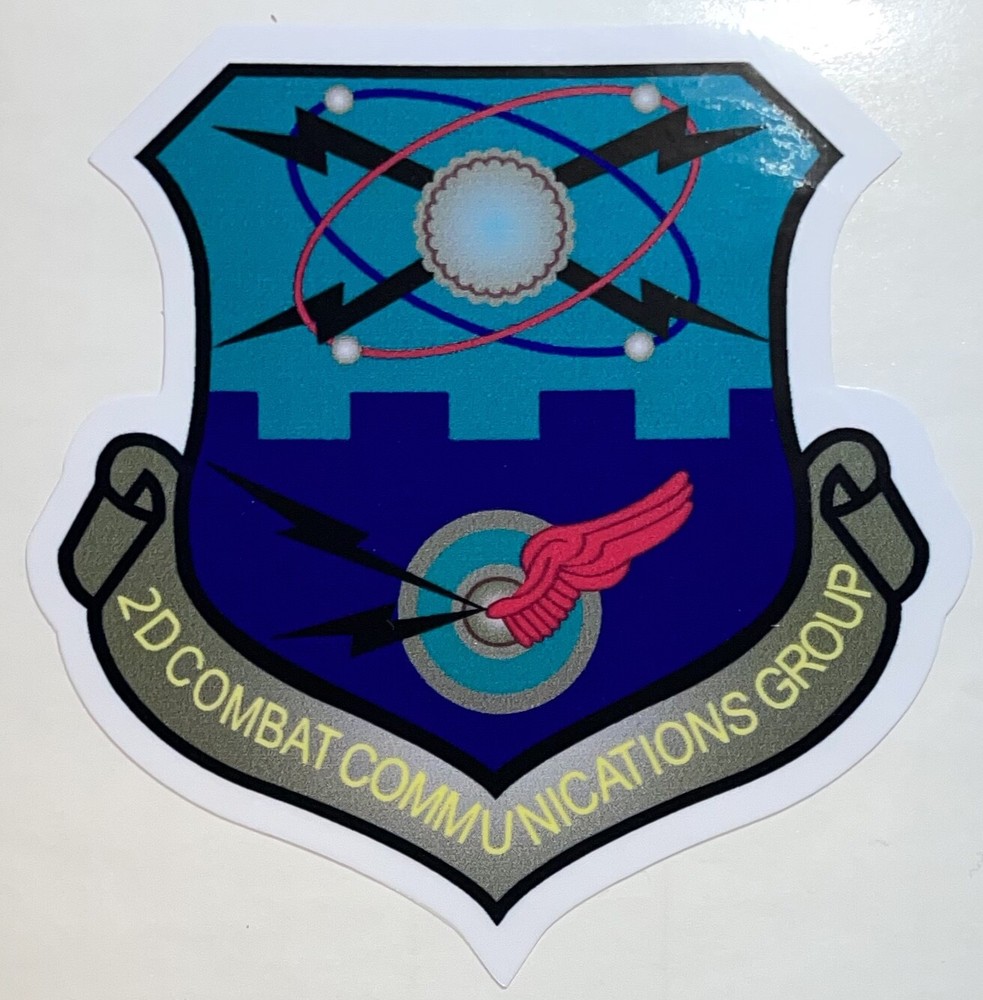 USAF 2D Combat Communications Group Sticker Waterproof D192