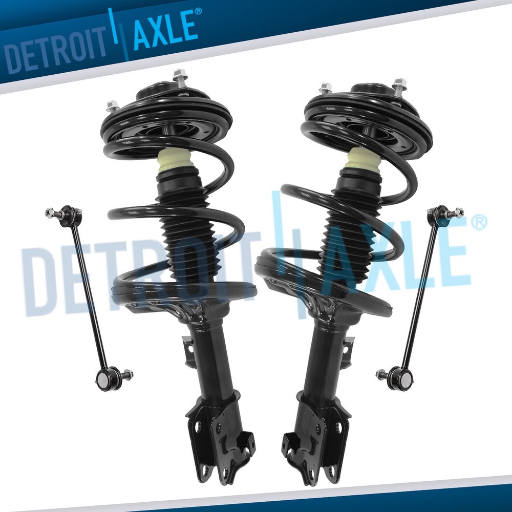 Front Struts w/ Coil Spring Assembly Sway Bars for 2006-2012 Mitsubishi Eclipse