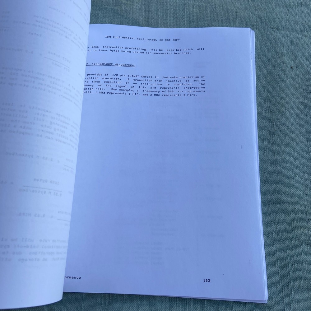 IBM ROMP Processor Copy Functional Specification 1983 Vintage Book Manual 32 Bit