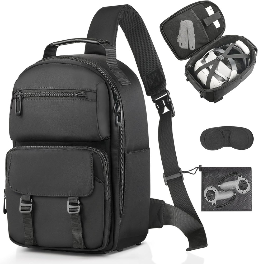 Protective Carrying Backpack for VR Headsets - Mesh Pockets for Accessories