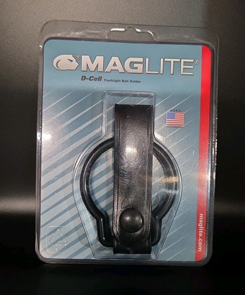Maglite Black Plain Leather Belt Holder for  D - Cell
