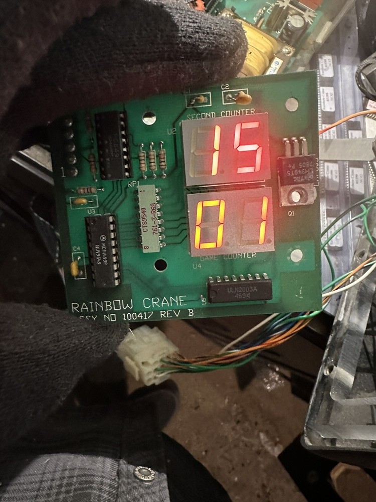 Rainbow crane display Digital Board Joystick Control Panel 42,60 Sugarloaf Claw