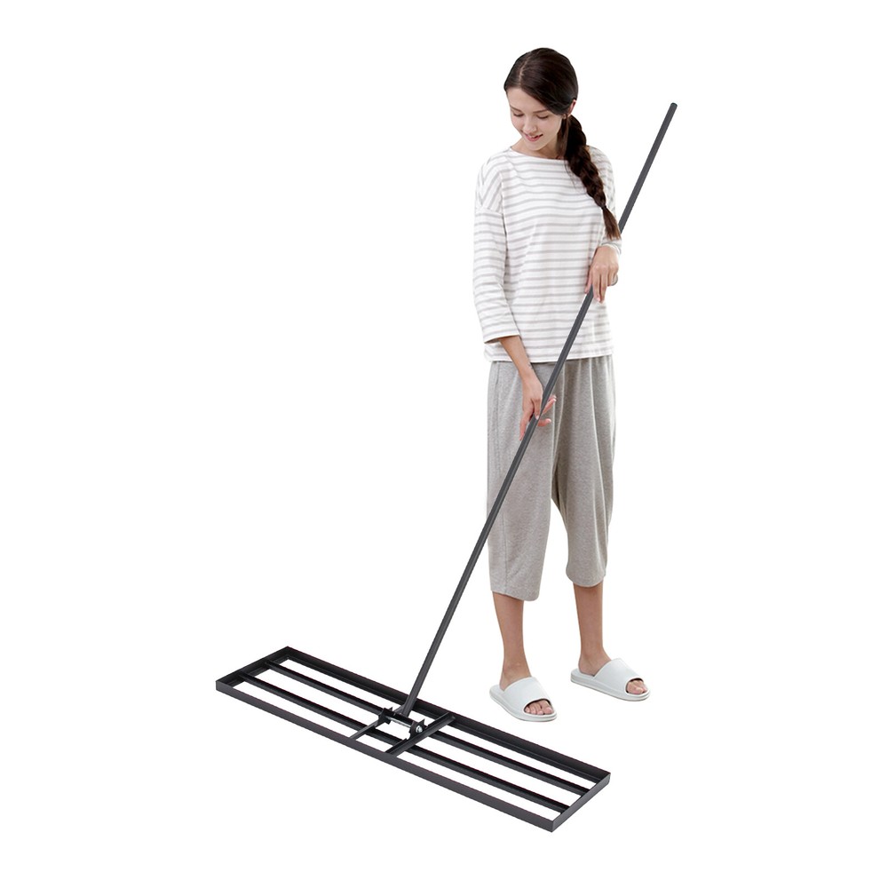 Lawn Leveling Rake, Large Levelawn Tool, 5.74FT Adjustable Handle Leveling Tool