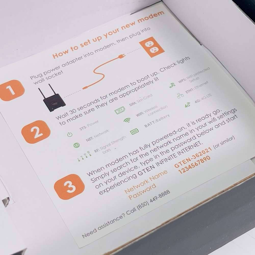 GTEN Model 4 R3 LTE Modem / Router (4G) – Basic Modem / WAN / Compact Design