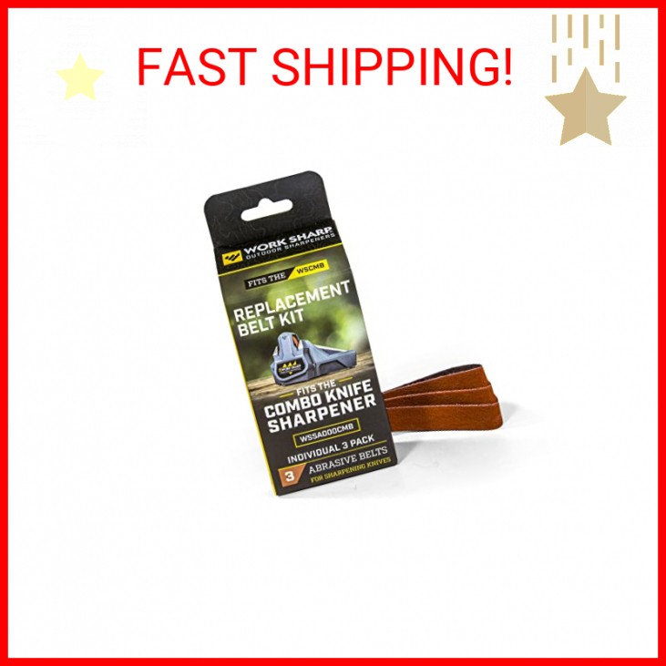 Official Work Sharp Combo Knife Sharpener Replacement Belt Kit