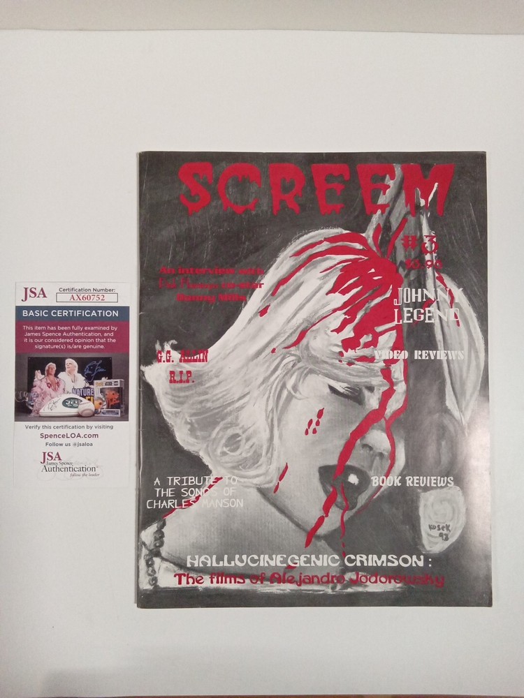 Brinke Stevens Signed 1993 Screem Magazine JSA ** #