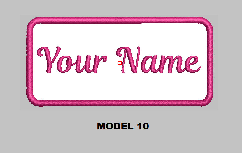 Custom Embroidered 4"x 1.5" Name Patch Motorcycle Biker