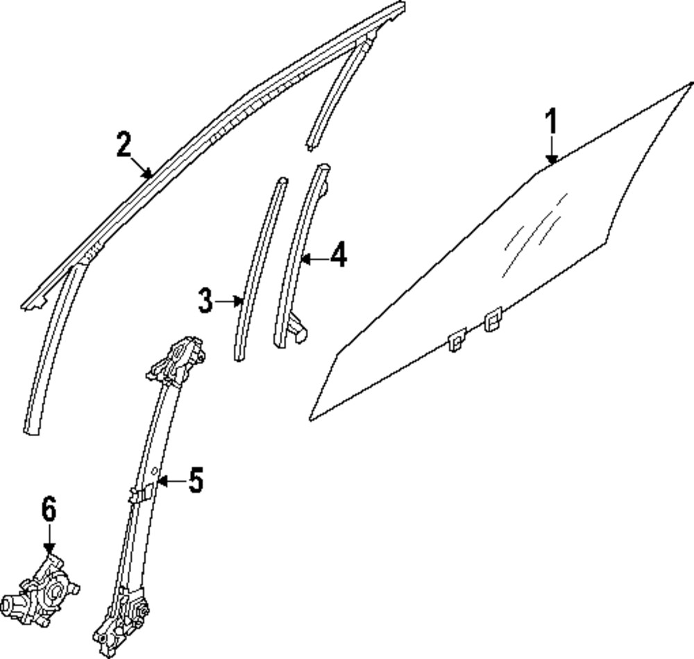 Genuine Mitsubishi Sash Channel 5705B048