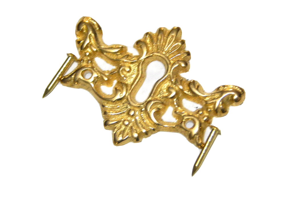 Antique Brass Escutcheon Keyhole Covers