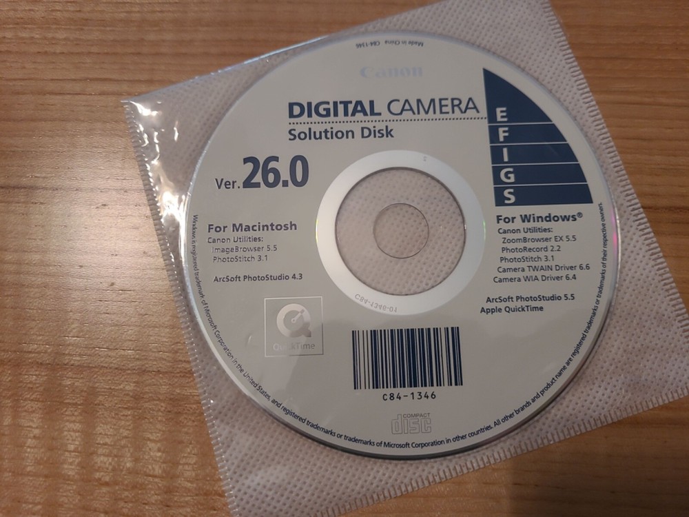 DIGITAL CAMERA SOLUTION software for Windows and Apple OS CD-ROM