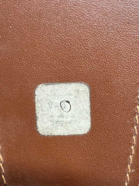 Helios Leather Case for Caliper, 8" Long Vintage!