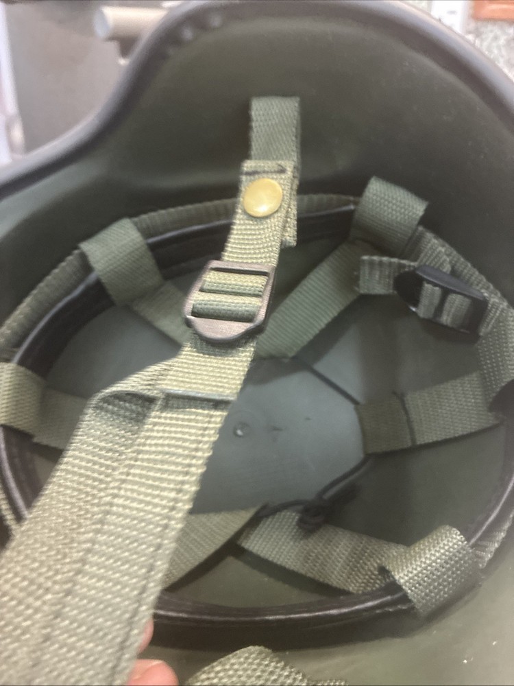 Airsoft Helmet Green ABS Plastic – Used