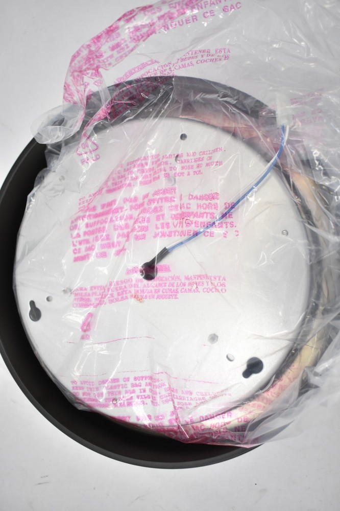 Ceiling Light Wall Mounted Light 10" Dia Black Frame For Home Office Etc Use