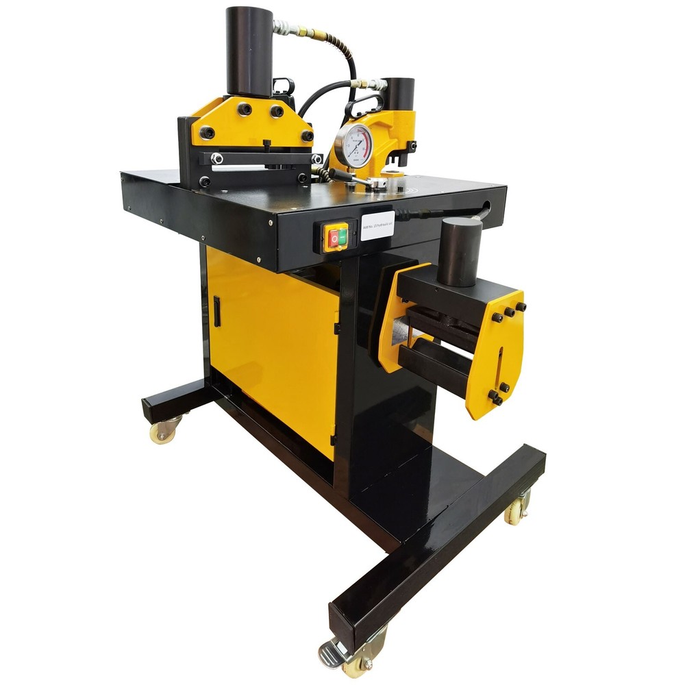 110V 4 in 1 Electric Hydraulic Busbar Processor Bus Processing Machine 0°-90°