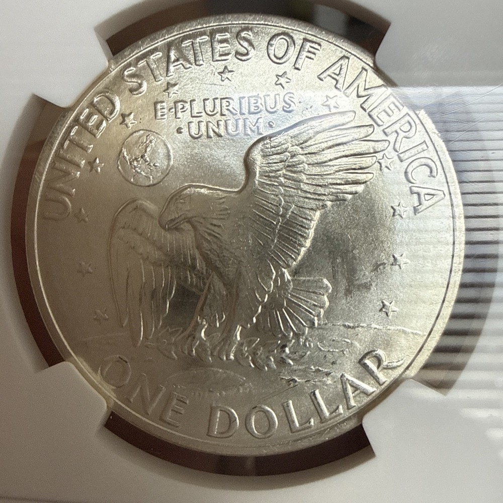 1971-S Silver Eisenhower Dollar Ike $1 NGC MS65
