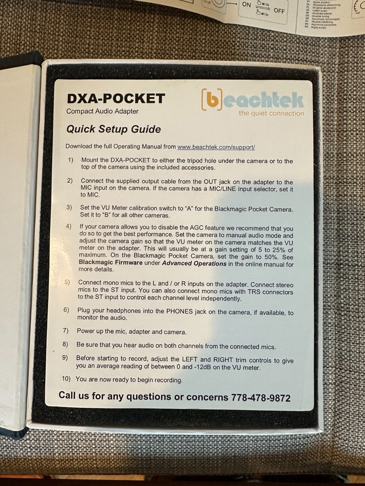Beachtek DXA-POCKET Compact Audio Adapter