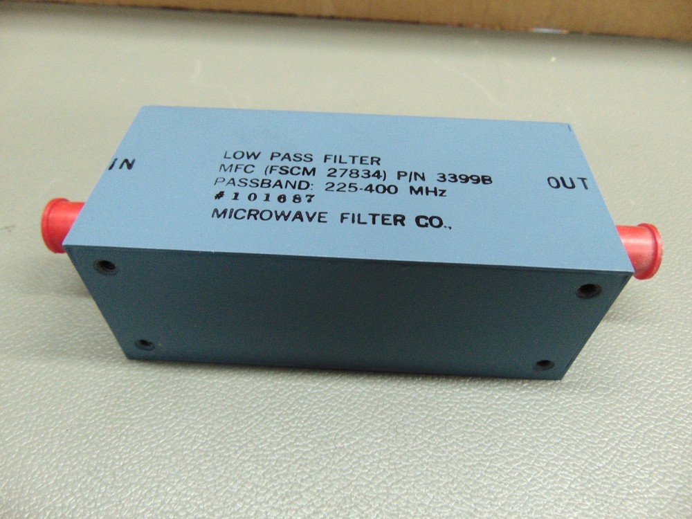 NOS Microwave Filter Co. 400 MHz Low Pass Filter 3399B