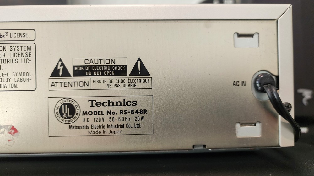 💥Technics RS-B48R Stereo Cassette Deck. Tested For Playback FFWD & REW Video 💥