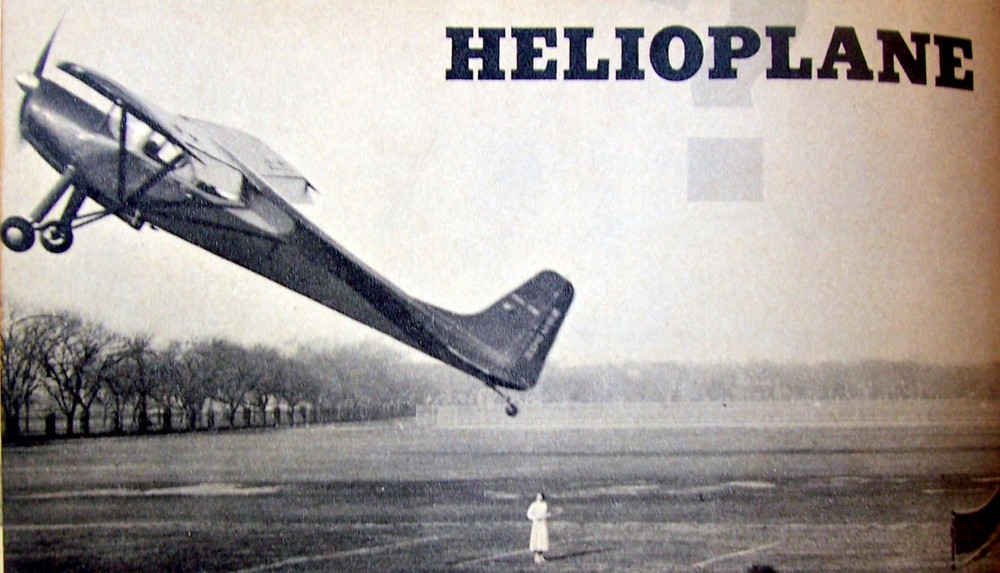 HELIOPLANE PLAN + CONSTRUCTION ARTICLE for 29" Span FF / UC / RC Model Airplane