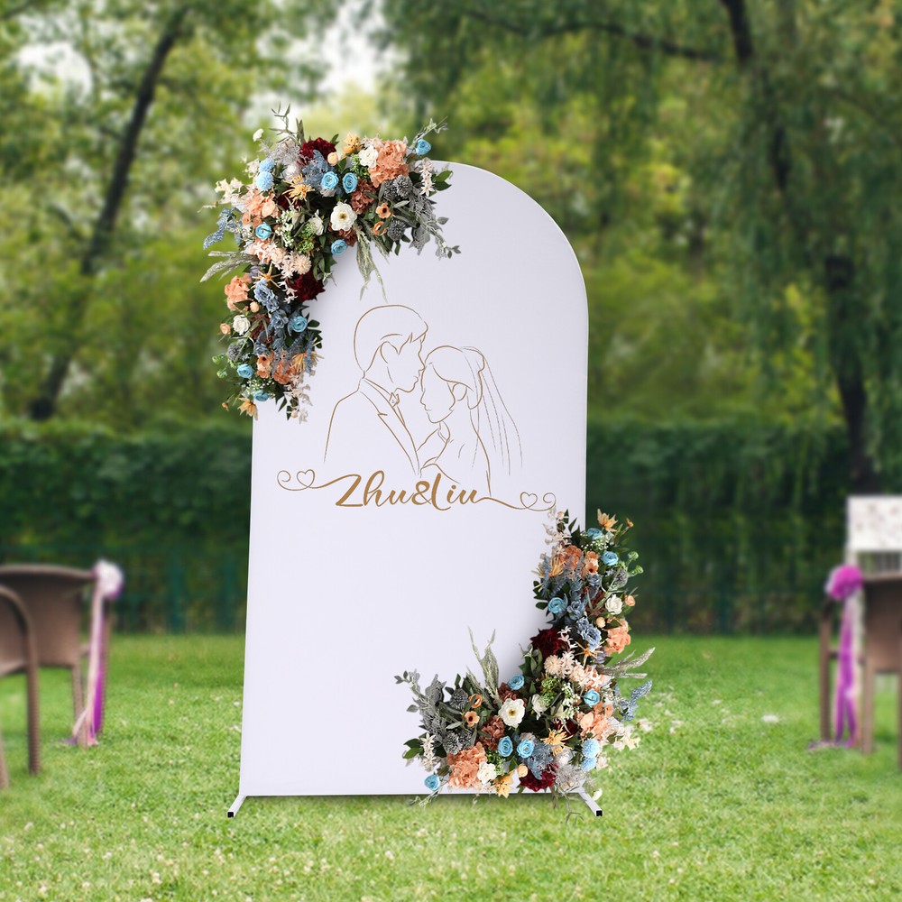 Wedding Arch, Balloon Arch Frame Kit for Wedding, Wedding Backdrop Stand White