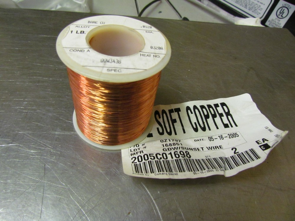 New Sunset Wire .012 Soft Copper Wire 1 Pound Spool